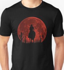 Red Dead Redemption 2-Red Moon-Cowboy Unisex T-Shirt