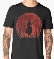 Red Dead Redemption 2-Red Moon-Cowboy Men's Premium T-Shirt