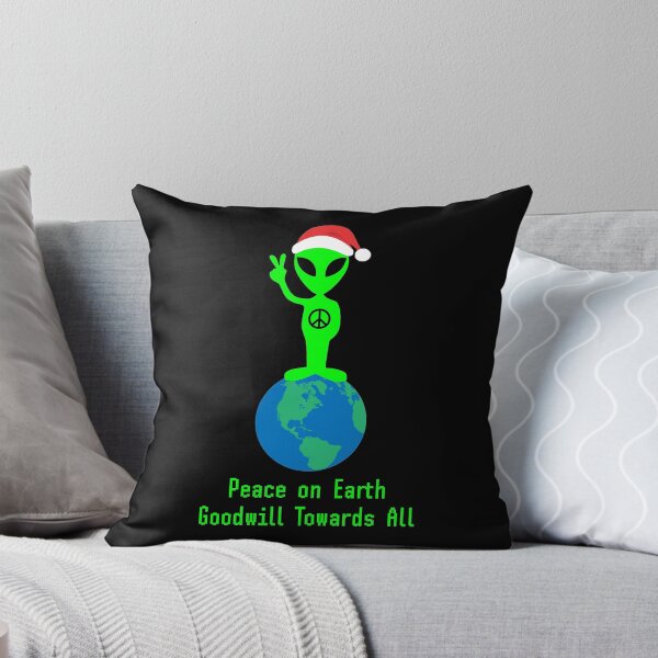 Item preview, Peace on Earth Christmas Alien designed and sold by DesignsAndStuff.