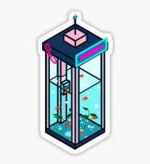 Vaporwave Phonebooth Sticker