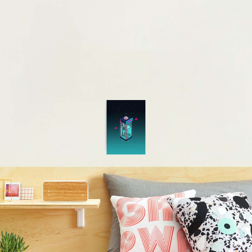 Vaporwave Phonebooth Photographic Print