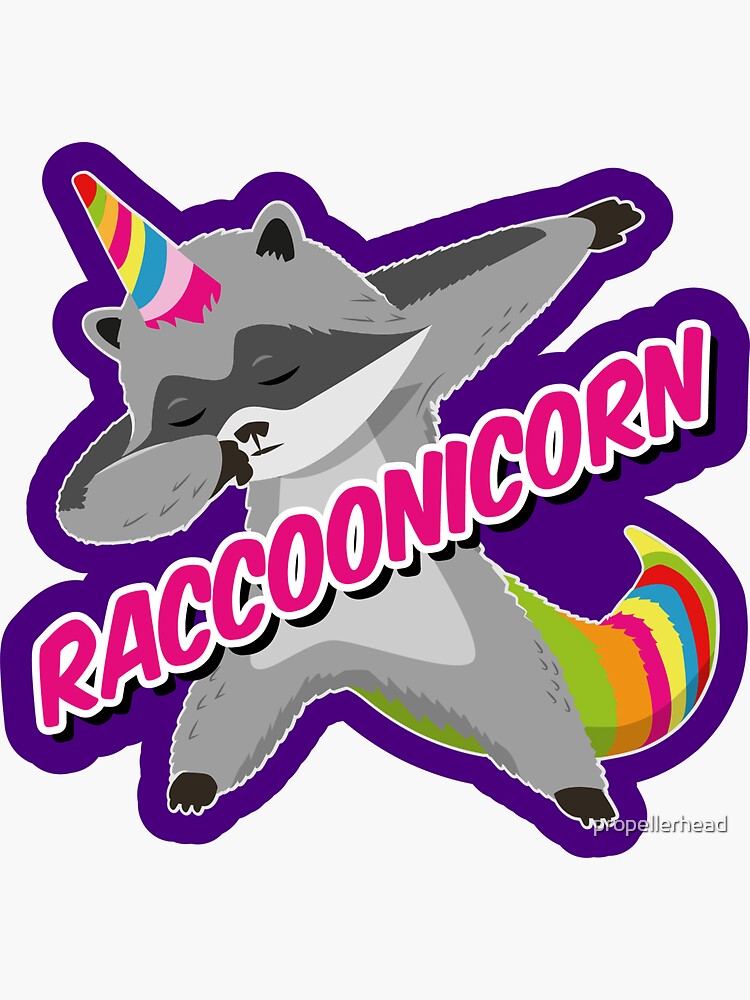 Raccoonicorn Raccoon Racoon Unicorn Trash Panda Canvas Print