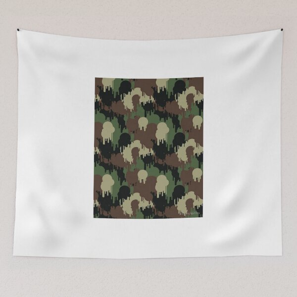 Artikelvorschau, Malen Sie Splatter Graffiti Woodland Camo Muster entworfen und verkauft von Robert R Flake.
