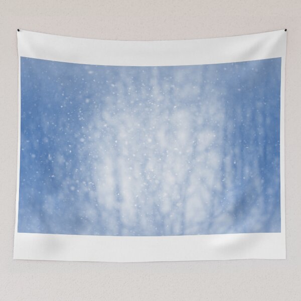 Item preview, Winter blur background with snowflakes designed and sold by dvoevnore.