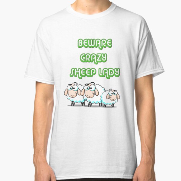 Crazy Sheep Lady Classic T-Shirt