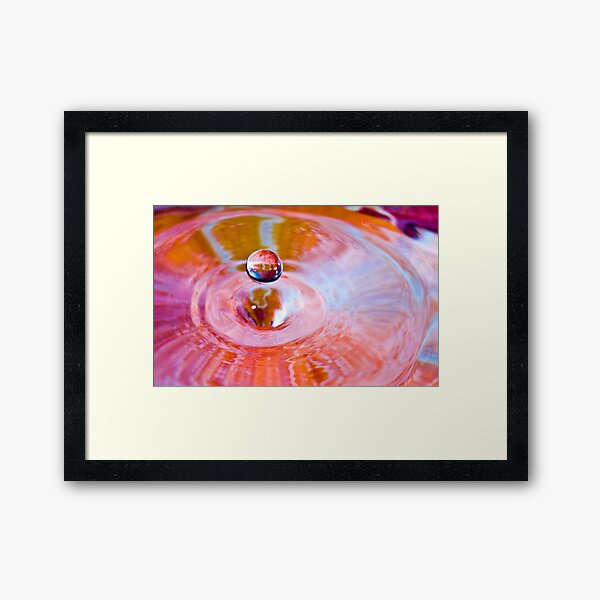 Drop in Space Framed Art Print