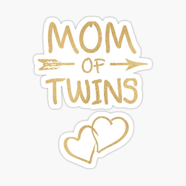 Zwillinge Schwangerschaft Muttertag Sticker