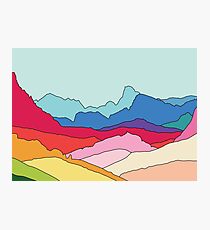 Rainbow mountains by Elebea Photographic Print