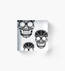Skulls in polygonal style Acrylic Block