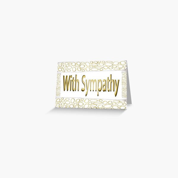 With Sympathy Greeting Card
