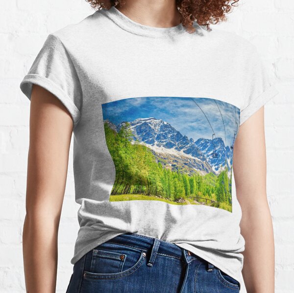 Ascent by ski resort Classic T-Shirt