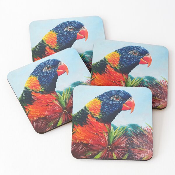 Item preview, Mojo the Rainbow Lorikeet designed and sold by Skye Elizabeth  Carroll.