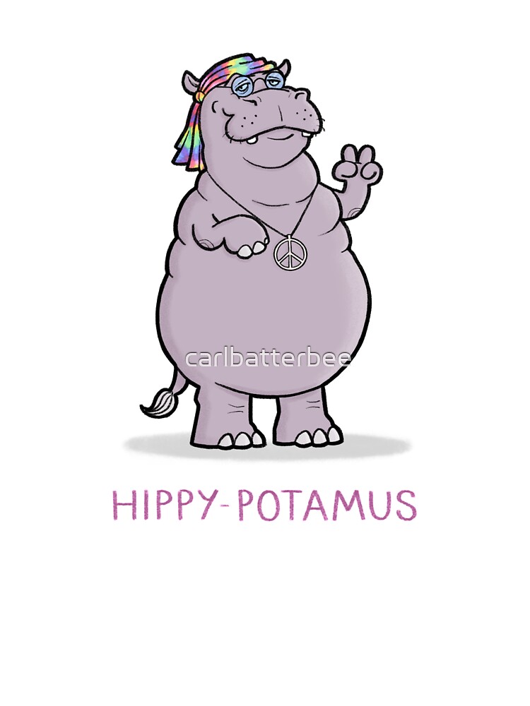 Hippy Potamus Kids T Shirt By Carlbatterbee Redbubble