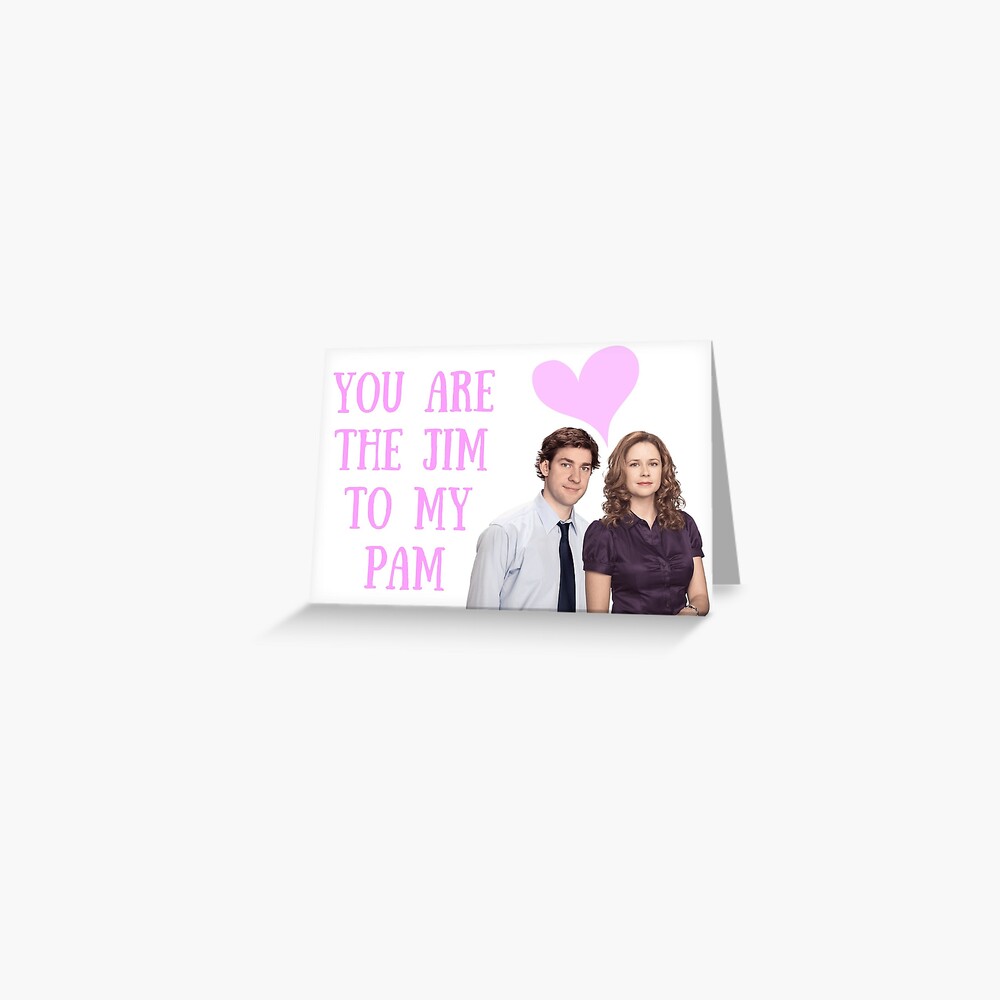 "Jim and Pam card, anniversary card, Valentine's day card, Galentine's