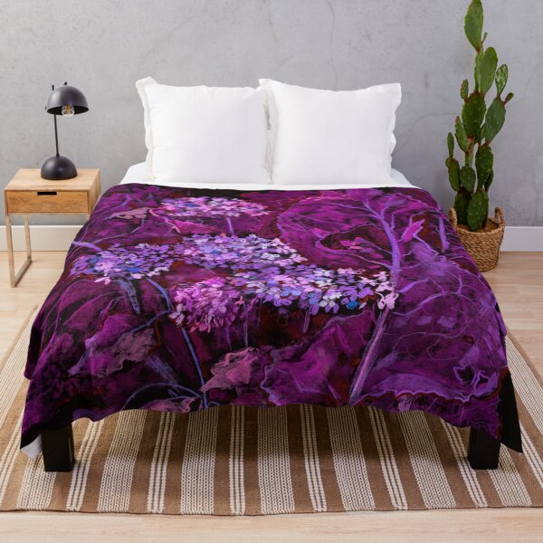 Item preview, Hydrangea and Horseradish, Black Purple Floral designed and sold by Julia Khoroshikh.