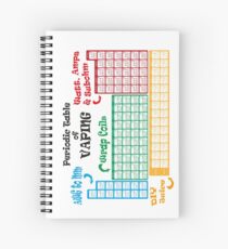 Vape Design Periodic Table of Vaping Spiral Notebook