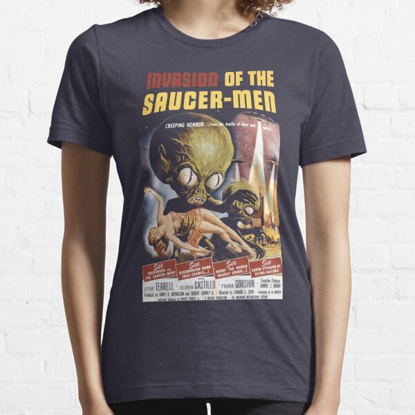 Old film poster - invasion of the saucer-men 1957 Essential T-Shirt