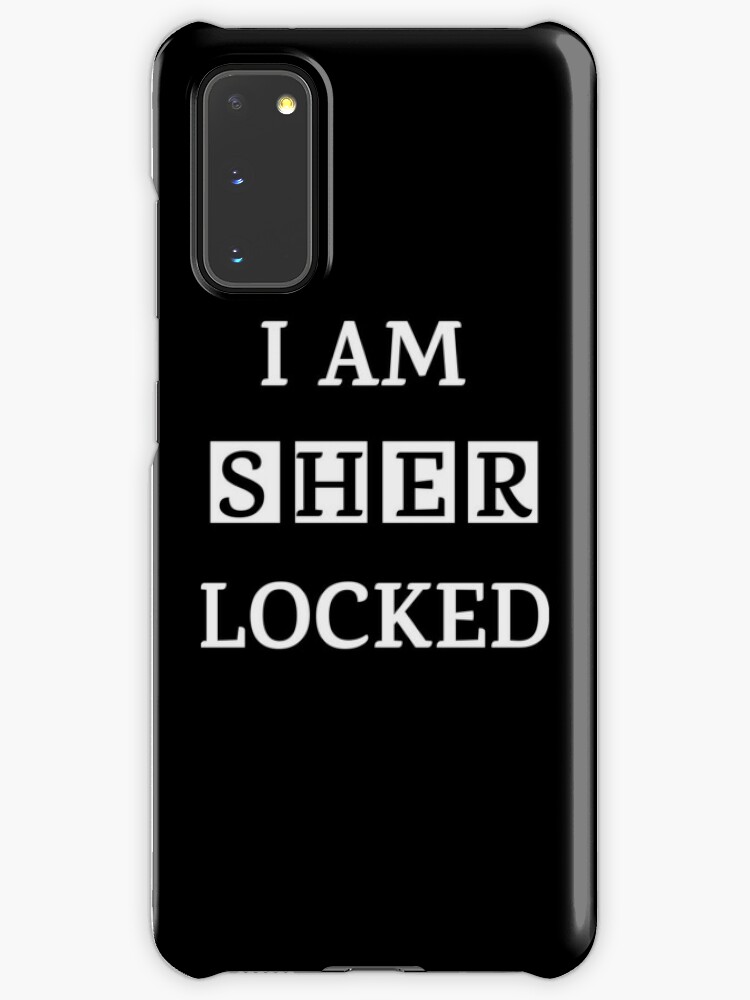 I Am Sher Locked Gif Meme Quote Tee Shirt Case Skin For Samsung Galaxy By Zoooarts Redbubble