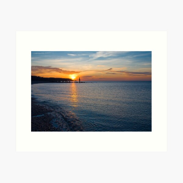 Sunset at Mount Sinai Harbor Inlet Art Print
