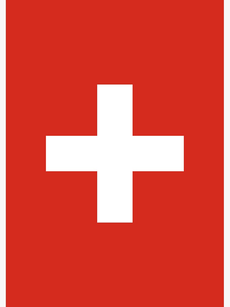 "Switzerland Europe flag cross Franconia" Sticker by 4tomic | Redbubble