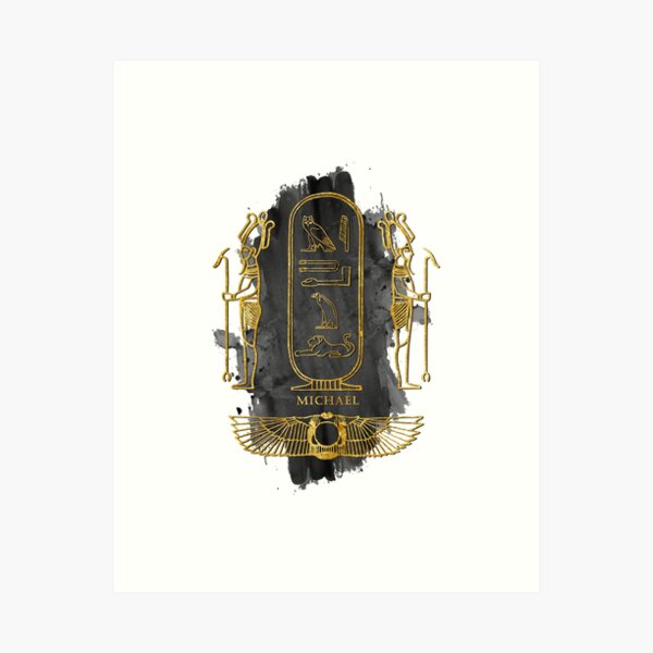 Item preview, your name in old Egyptian hieroglyphics symbols - MICHAEL designed and sold by elmanchour.