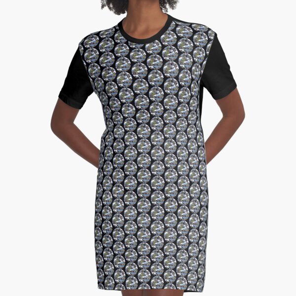 Fractured Castle and Seastack Graphic T-Shirt Dress