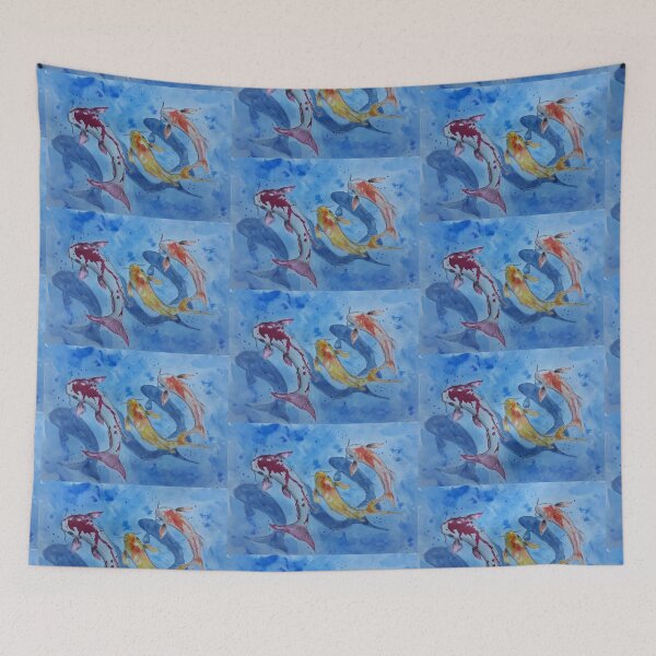 Item preview, Three Carp Swimming designed and sold by MaggieMosleyArt.