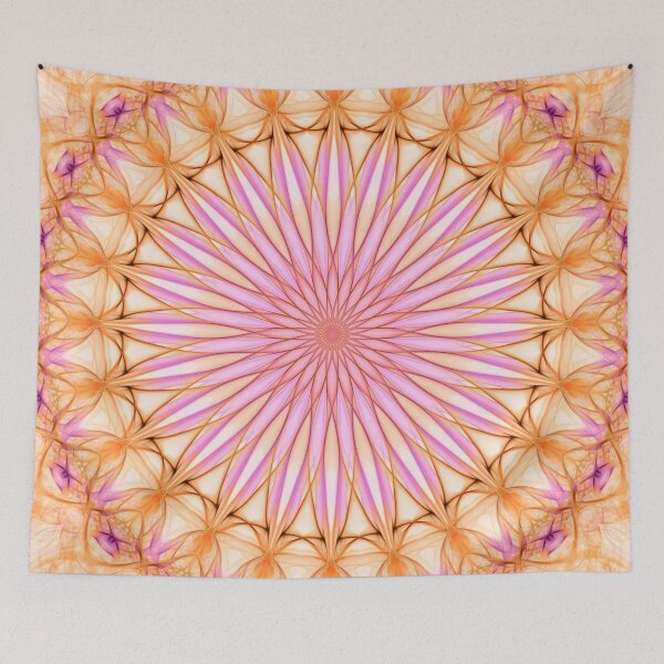 Item preview, Delicate mandala in light pink and orange tones designed and sold by JBlaminsky.
