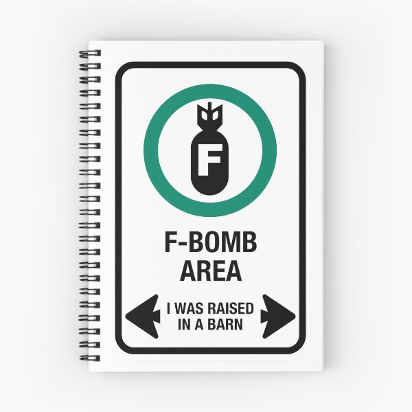 Item preview, F-bomb area sign, raised in a barn design by Dennis Weber of ShreddyStudio designed and sold by Dennis Weber.