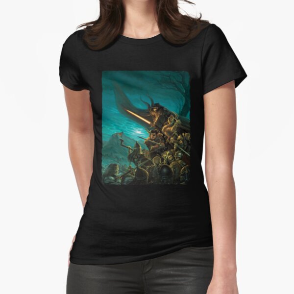 Scarred Lands Cover Art: Hollowfaust: City of Necromancers Fitted T-Shirt