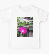 Wild Pink Morning Glory Kids Tee