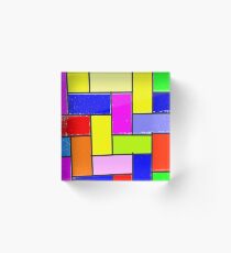 Colorful tiling Acrylic Block