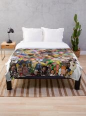 Meme Collage Throw Blanket