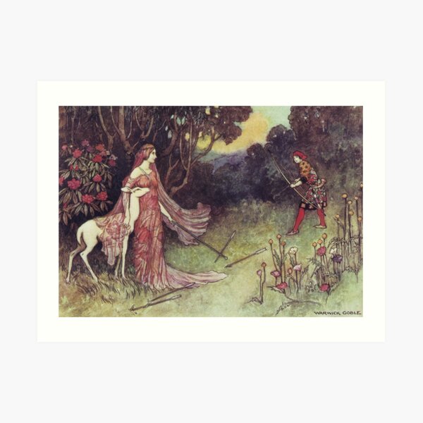 The Hind of the Forest - Warwick Goble Art Print