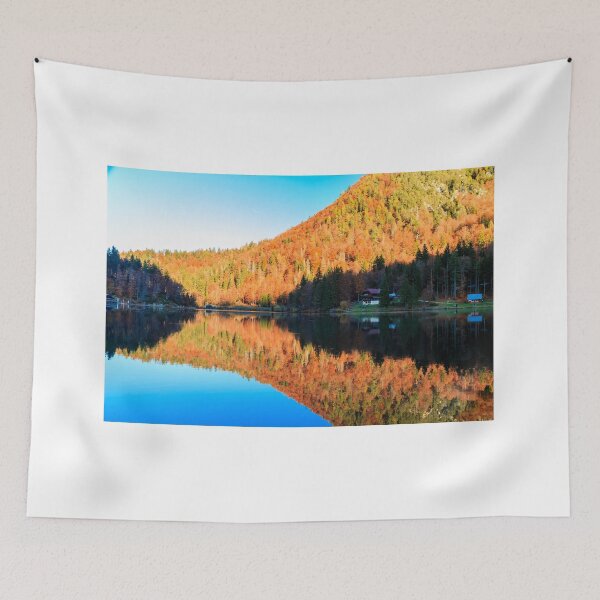 Item preview, Colorful autumn foliage at the alpine lake designed and sold by zakaz86.