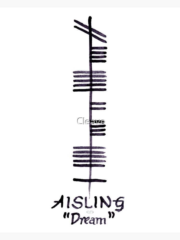 dream-in-irish-ogham-script-aisling-sticker-by-cleave-redbubble