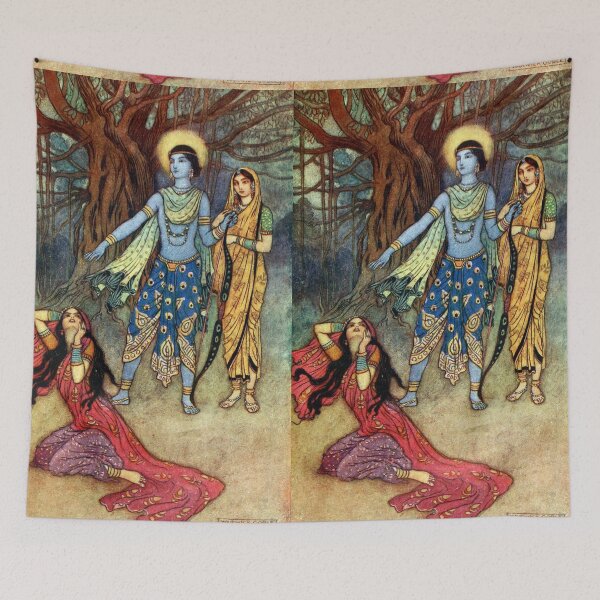 Item preview, Rama Spurns Suparnakha - Warwick Goble designed and sold by forgottenbeauty.