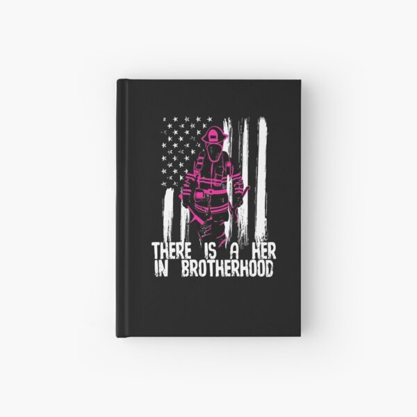 Female Woman Firefighter Gift Hardcover Journal