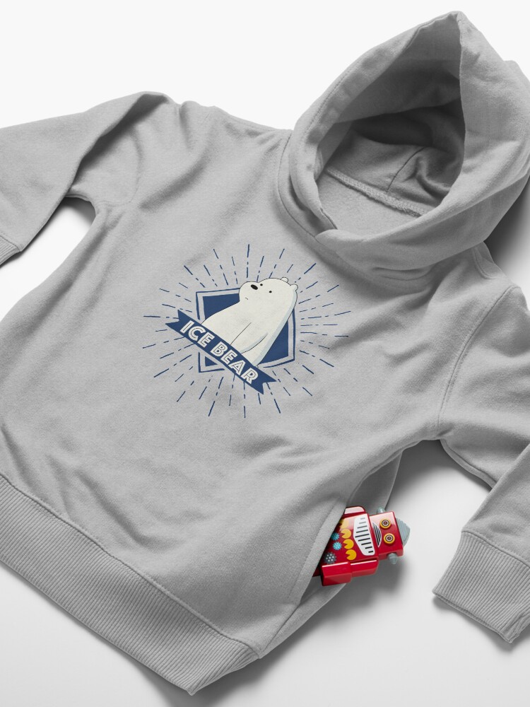 Alternate view of Ice Bear Toddler Pullover Hoodie