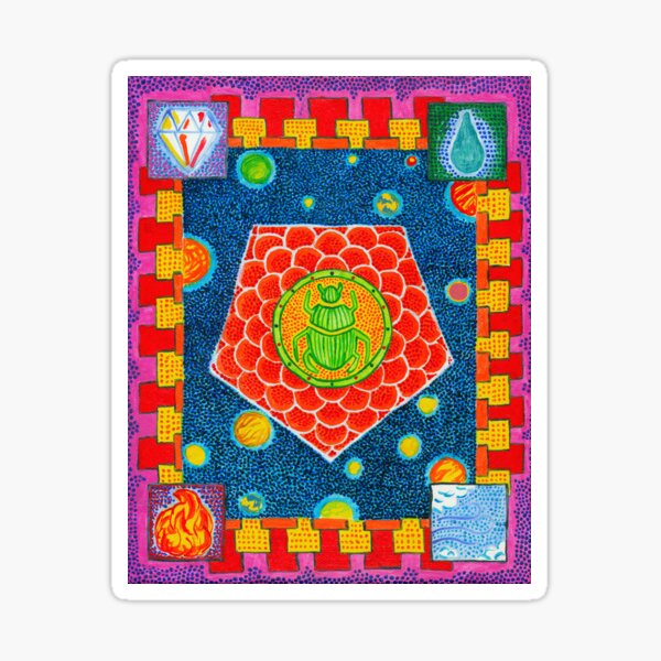 Four Elements Mandala Sticker