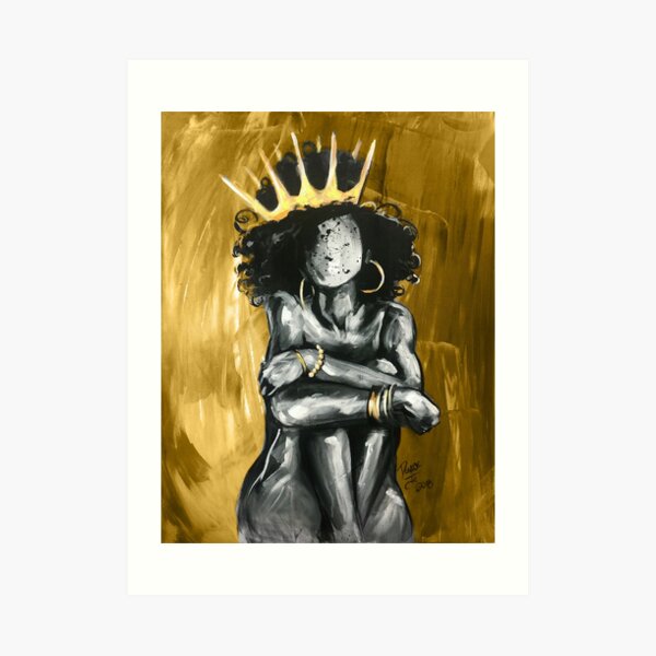 Naturally Queen IX GOLD Art Print