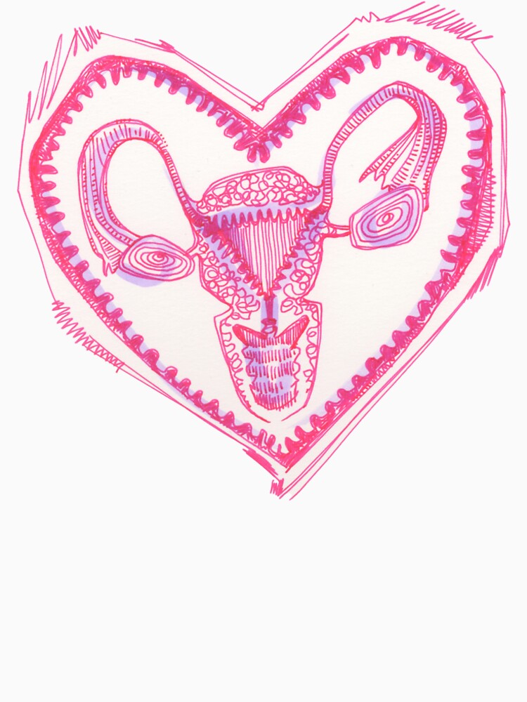 Uterus Drawing - 2016 by gwennpaints
