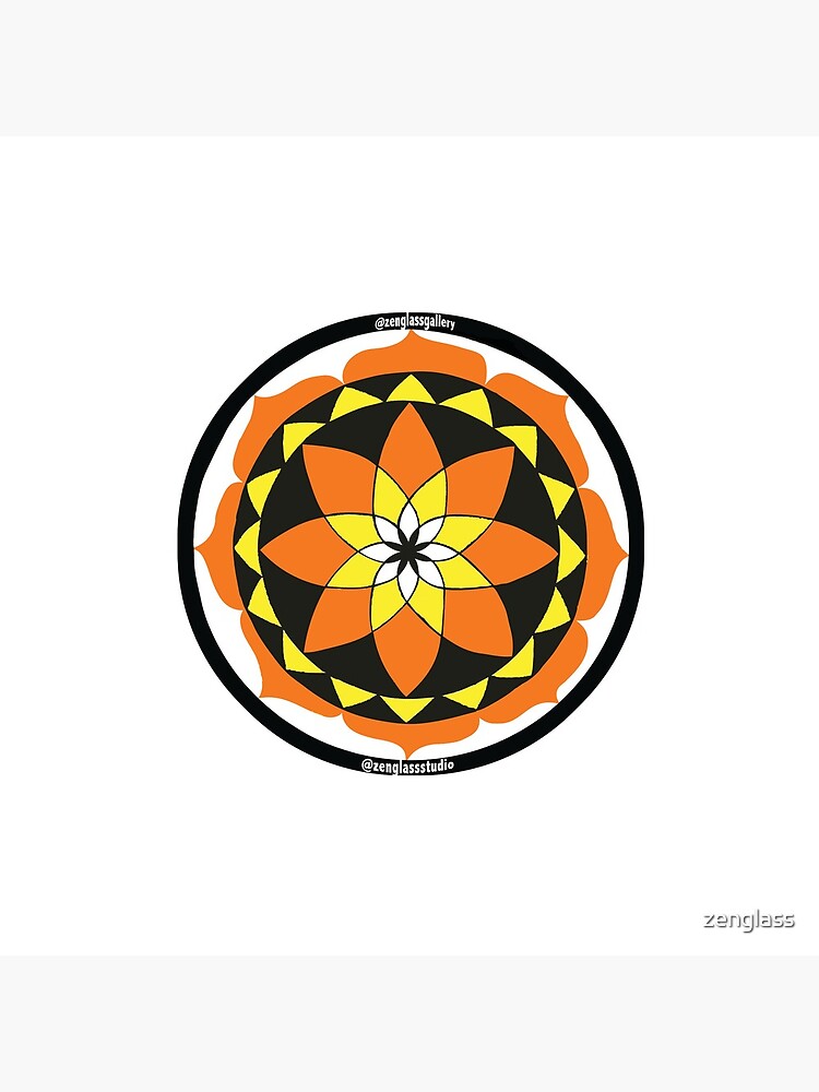 Zen Glass Fire Mandala by zenglass