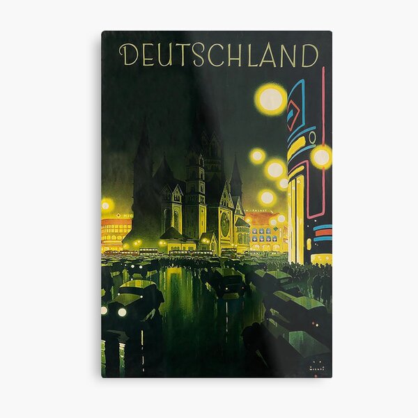 Berlin at Night 1939, by Jupp Wiertz Metal Print