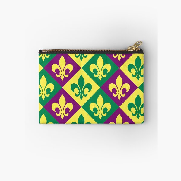 Item preview, Green, Yellow, Purple Mardis Gras Fleur de Lis designed and sold by ImageNugget.