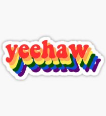 Yeehaw - Regenbogen Sticker
