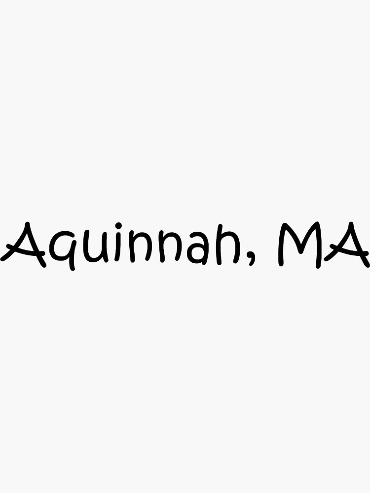 "Aquinnah, MA" Sticker for Sale by lukaskugler Redbubble