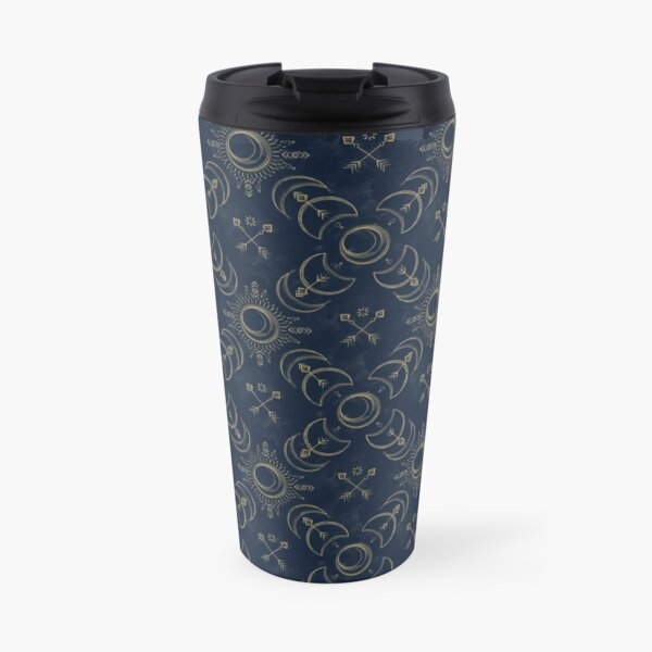 Bohemian Solar Eclipse- Gold Travel Mug