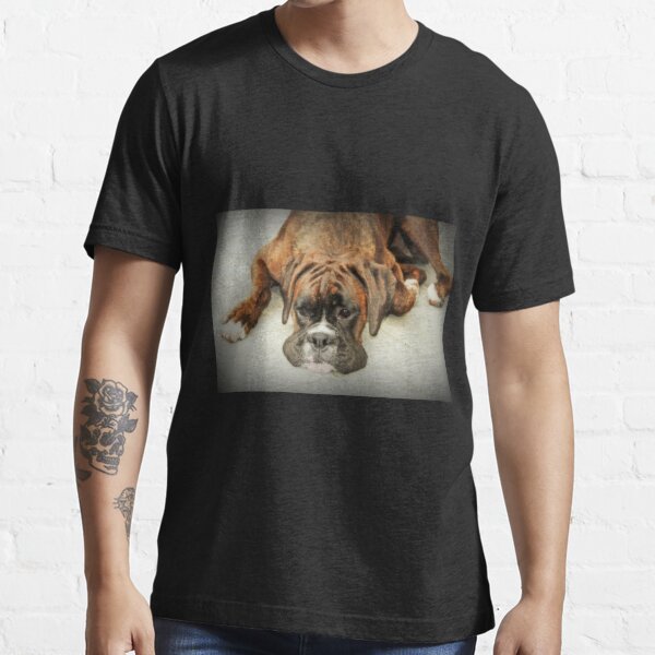 boxer dog face t shirt