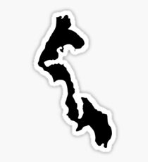 Whidbey Island Silhouette Sticker